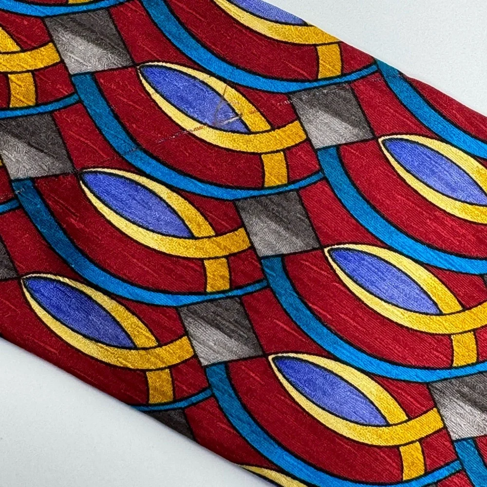 Cocktail Collection Silk Neck Tie, Multicolor grandpa classic colorful‎ office